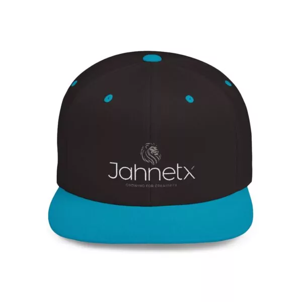 Black and blue Jahnetx logo cap