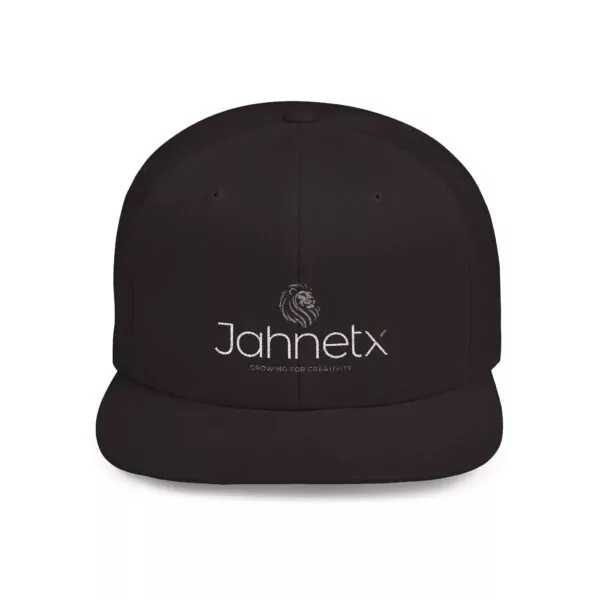 Black cap with Jahnetx logo and lion emblem.